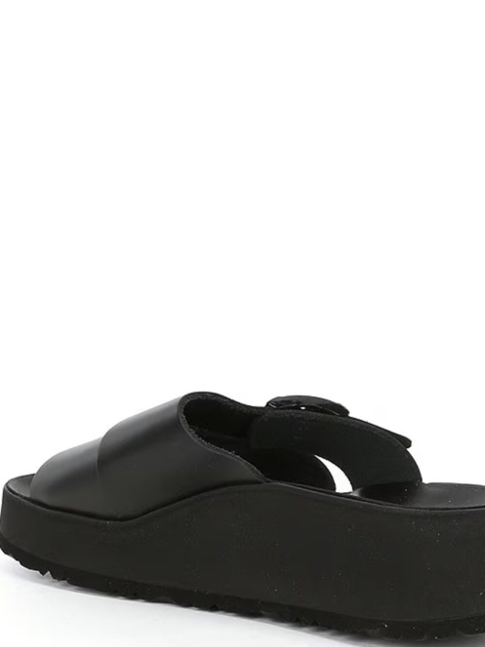 NEW Birkenstock ALMINA Exquiste Black Platform Slide Sandals 38 Womens 7 to 7.5 - Picture 2 of 4